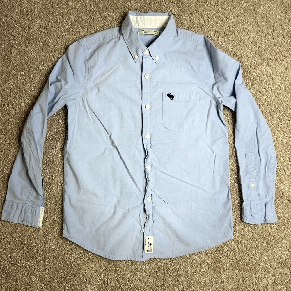 Abercrombie & Fitch Blue Casual Button Down Shirt
